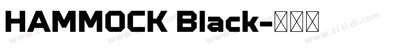 HAMMOCK Black字体转换